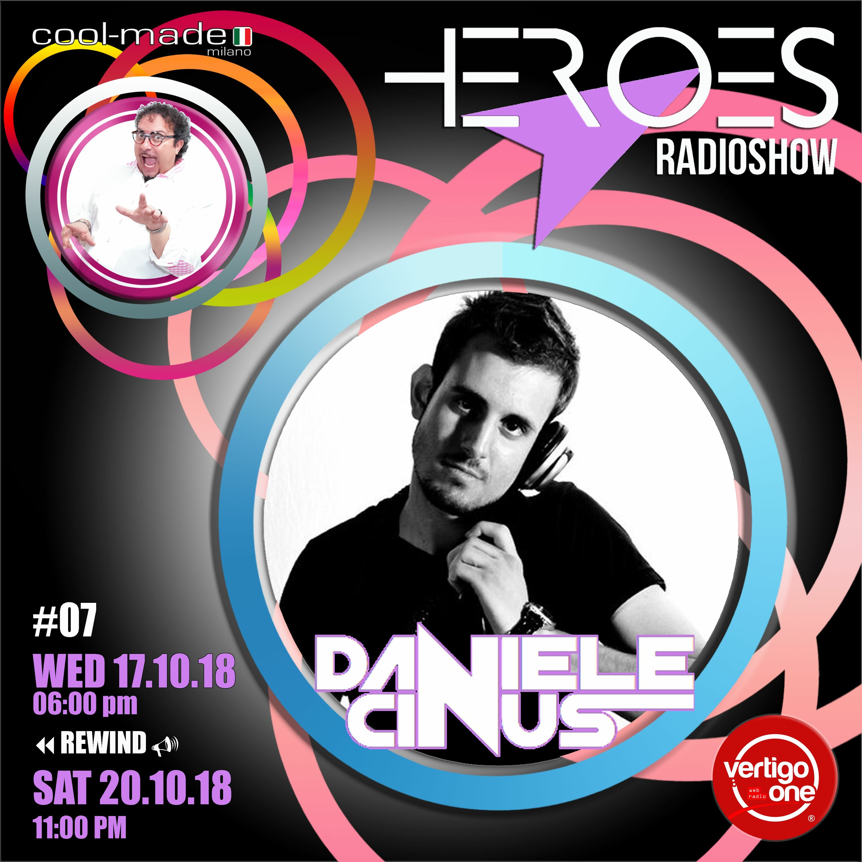 #07/2018-19> HEROES RadioShow - Special Guest DANIELE CINUS episode artwork