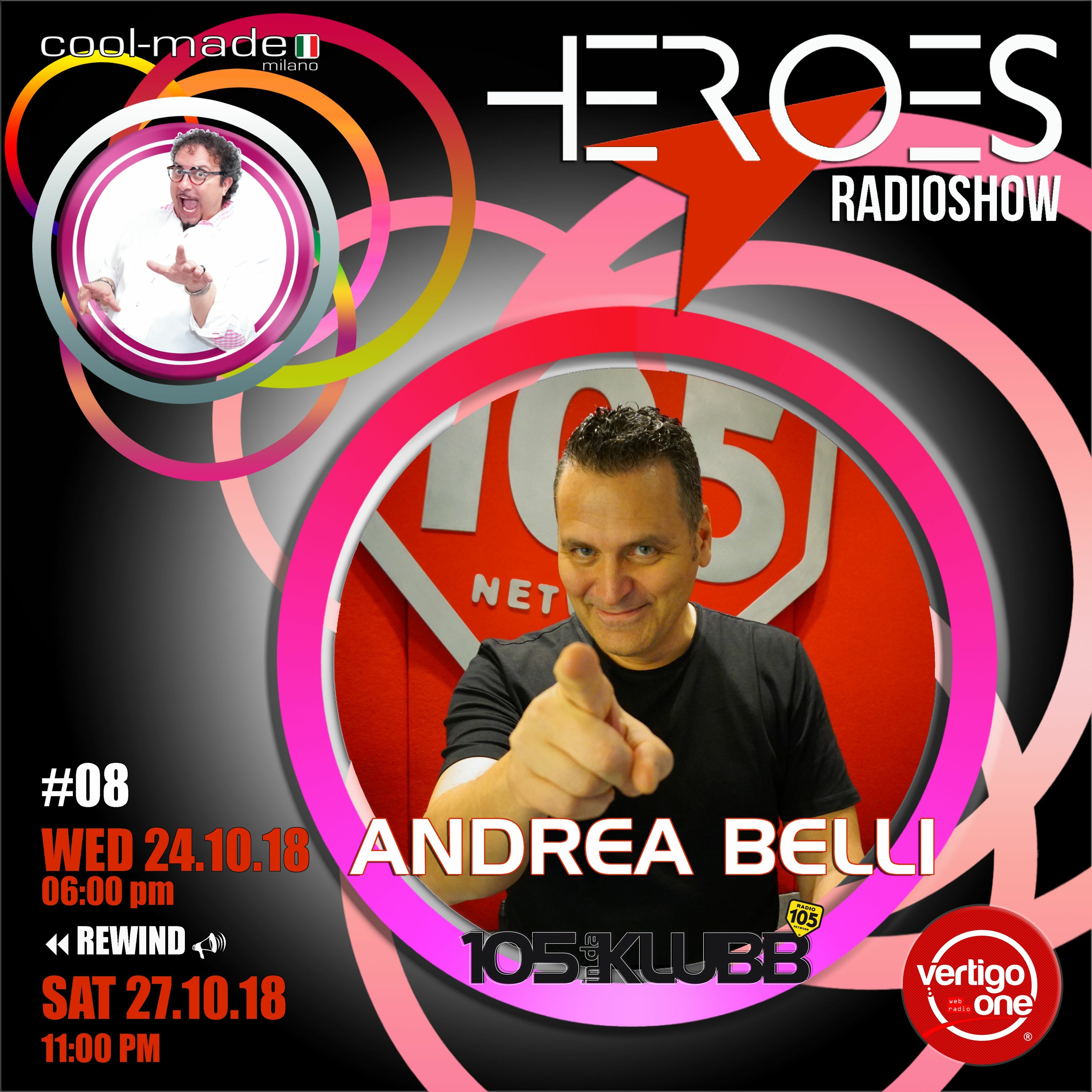 #08/2018-19> HEROES RadioShow - Special Guest ANDREA BELLI episode artwork