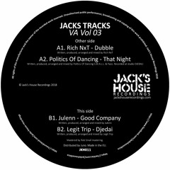 Legit Trip - Djedai Jacks Tracks VA Vol 3 preview VINYL ONLY