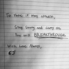 Breakthrough (feat. CJT)(prod. by Epistra)