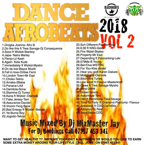 Dance Afrobeats 2018 Pt 2 Mixed by Dj MixMaster Jay