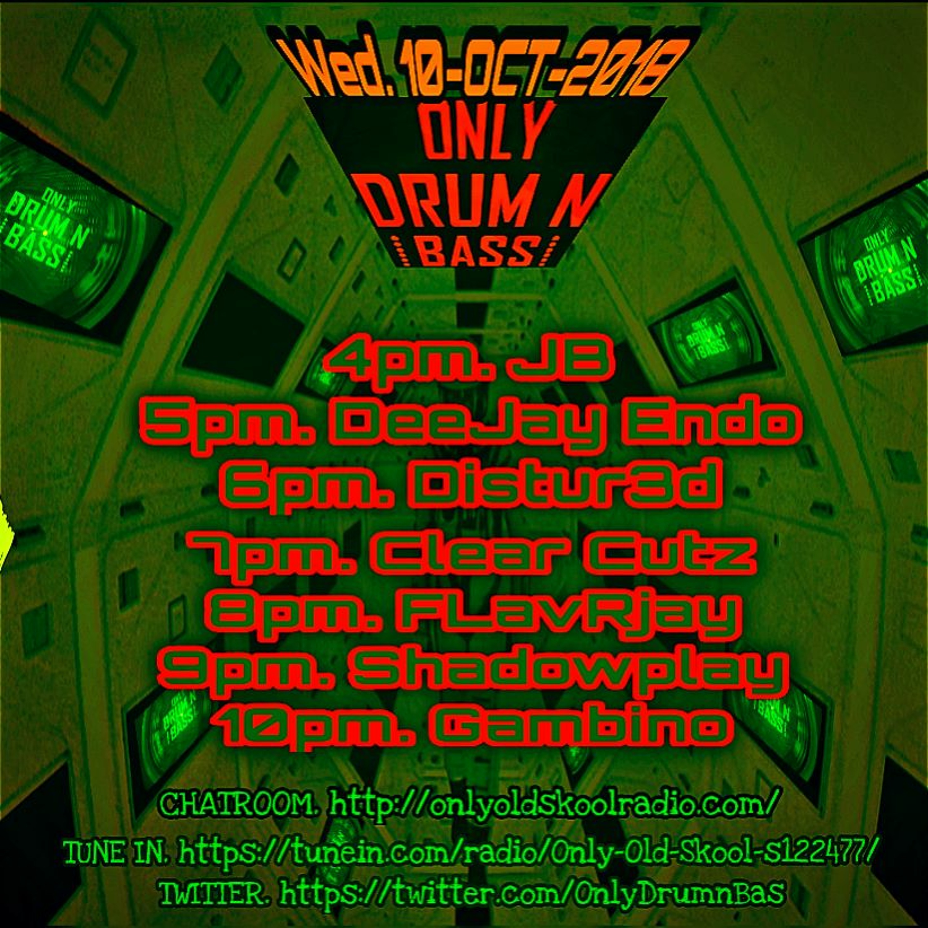 FLavRjay. Only Drum n Bass on OOS Radio 10-OCT-2018 episode artwork
