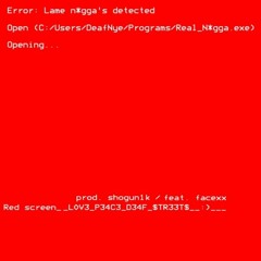 red screen