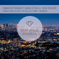 Roman Depthsound Ft. Maria Estrella - Need You Here (Pete Bellis & Tommy Remix)