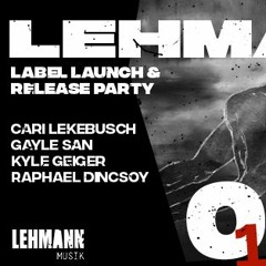 Raphael Dincsoy Opening Set Lehmann Club 06.10.18 Lehmann Musik Label Launch