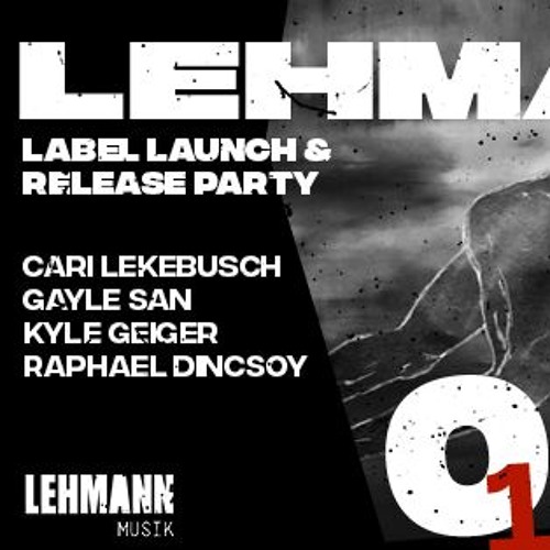 Raphael Dincsoy Opening Set Lehmann Club 06.10.18 Lehmann Musik Label Launch