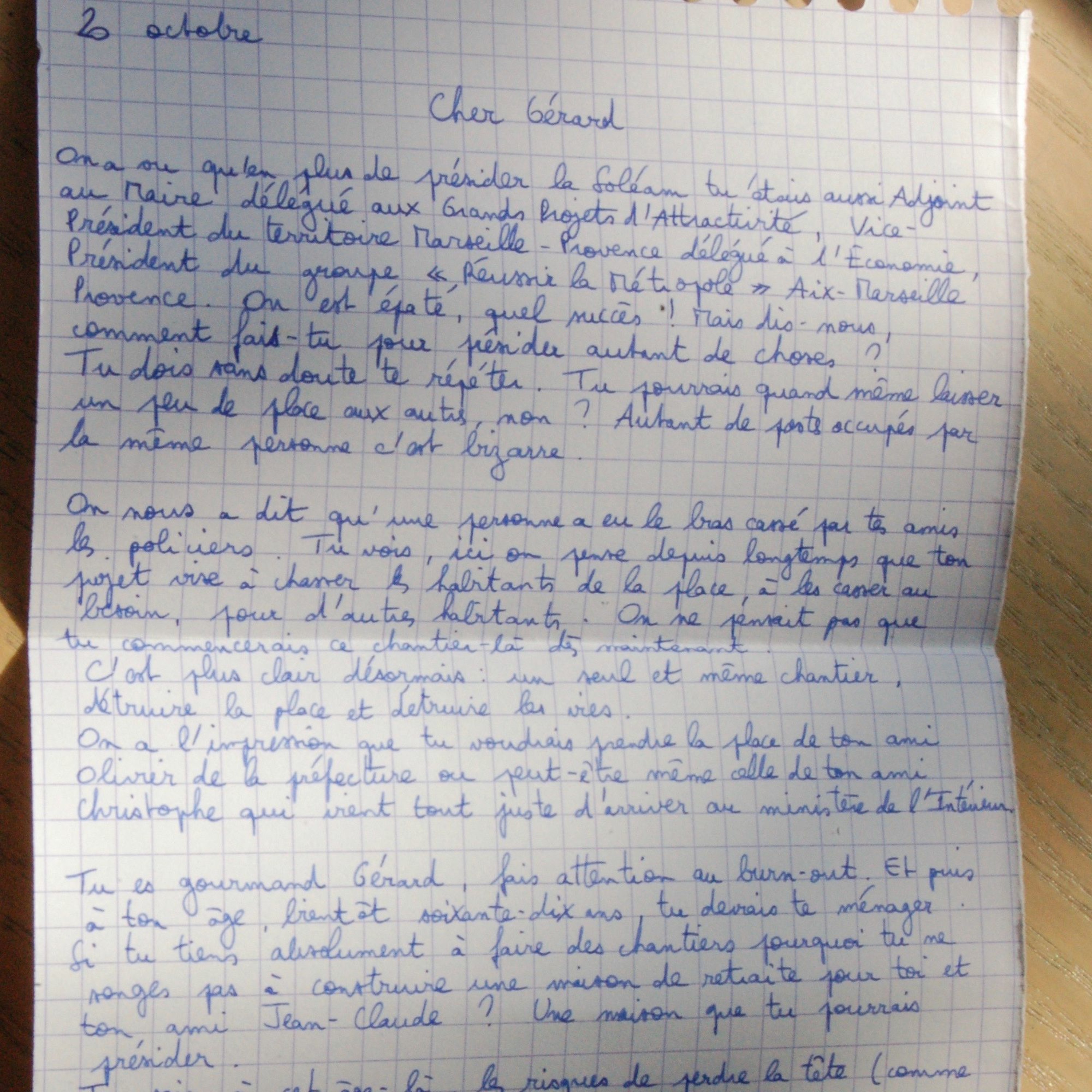 La plaine, lettre à Gérard, 20 octobre 2018 episode artwork