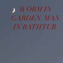 "WORM IN GARDEN. MAN IN BATHTUB" Rough Demo ~