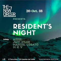 Aixer @The New Order Resident's night 20-10-2018