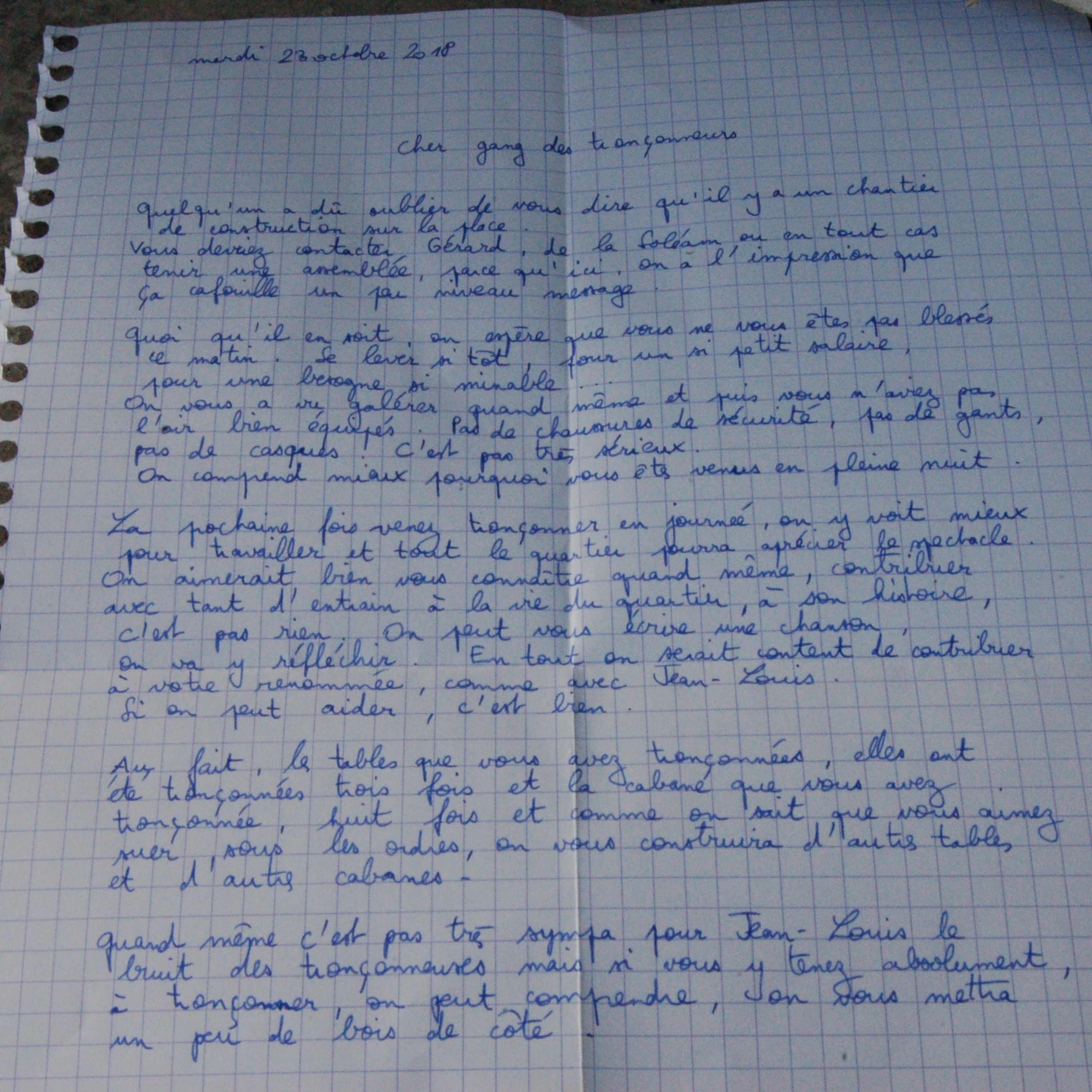 La plaine, lettre au gang des tronçonneurs, 23 octobre 2018 episode artwork