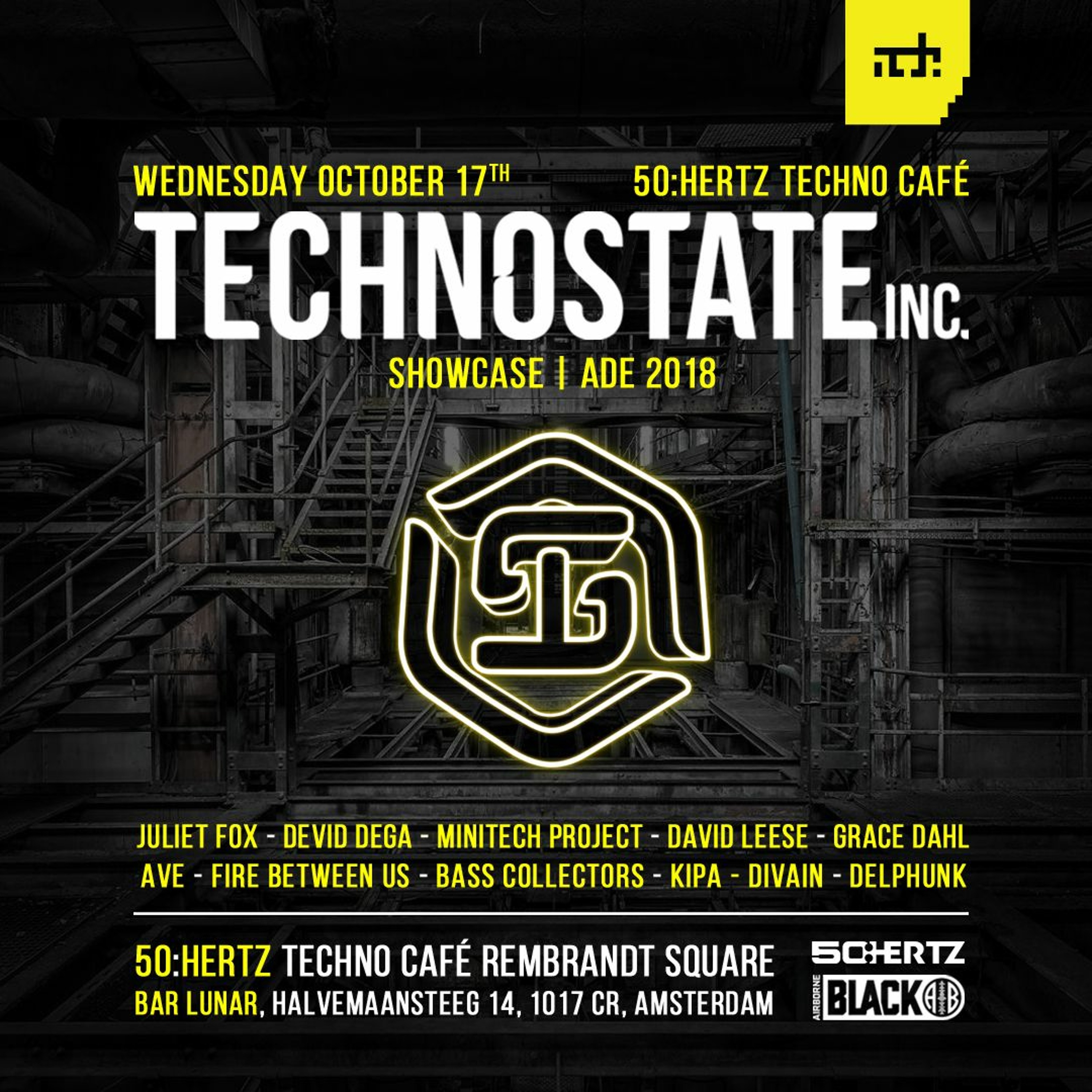 Bass Collectors @ Technostate Inc. Showcase | ADE 2018 - 50:Hertz Techno Café (17-10-2018) episode artwork