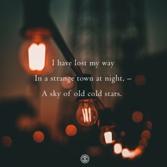 Strange town [naviarhaiku251 - I have lost my way]