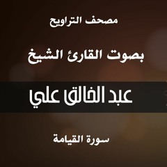 سورة القيامة - القارئ الشيخ عبد الخالق علي