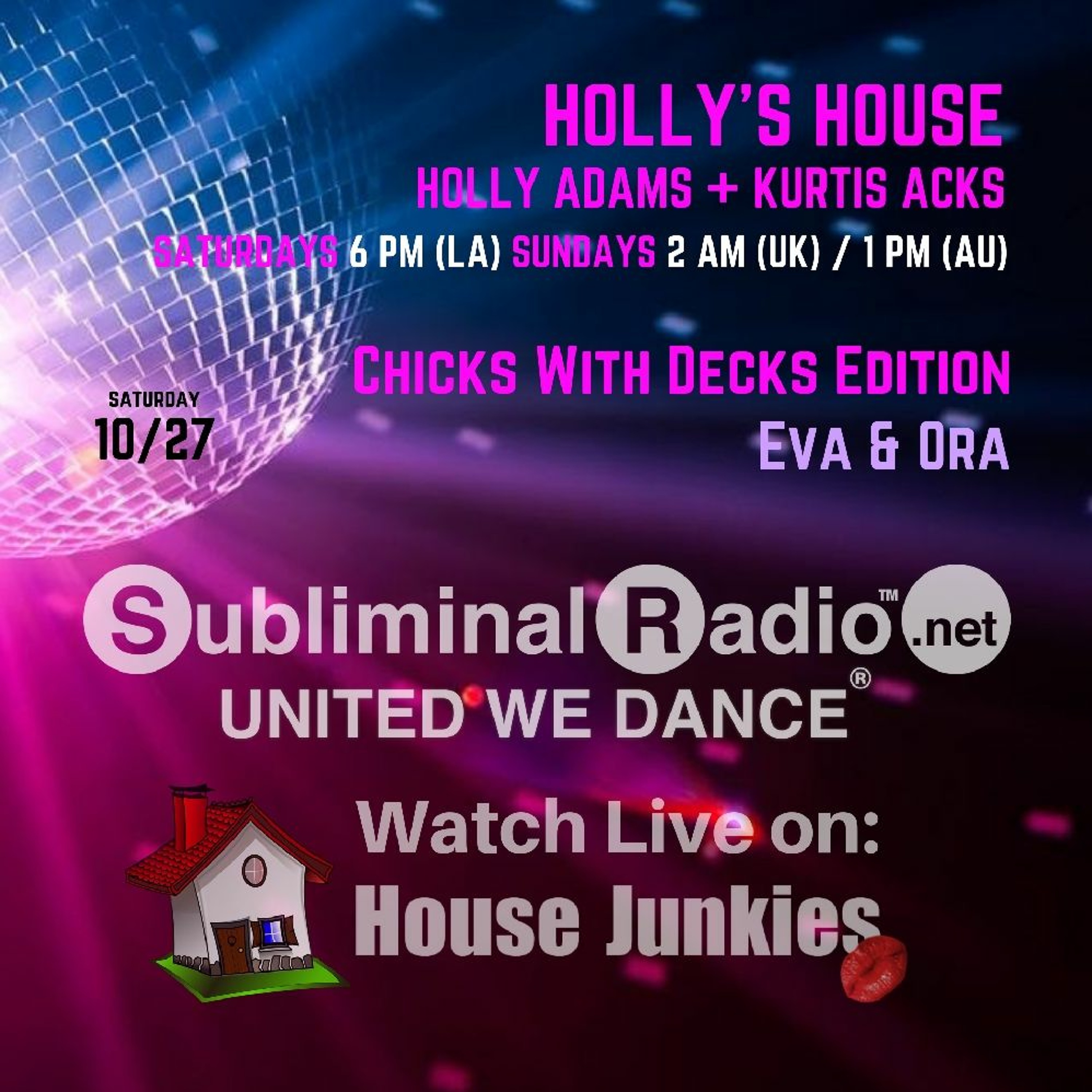 Eva | Chicks With Decks | Holly's House on Subliminal Radio | Show 050 episode artwork