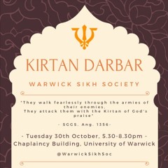 Warwick Kirtan Darbar 30/10/2018