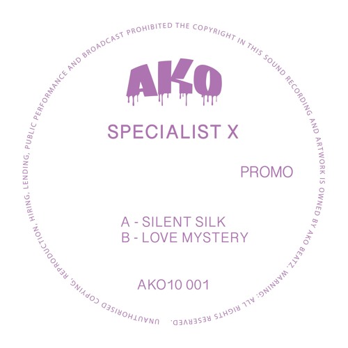 Specialist X - Silent Silk / Love Mystery [EP] 2018