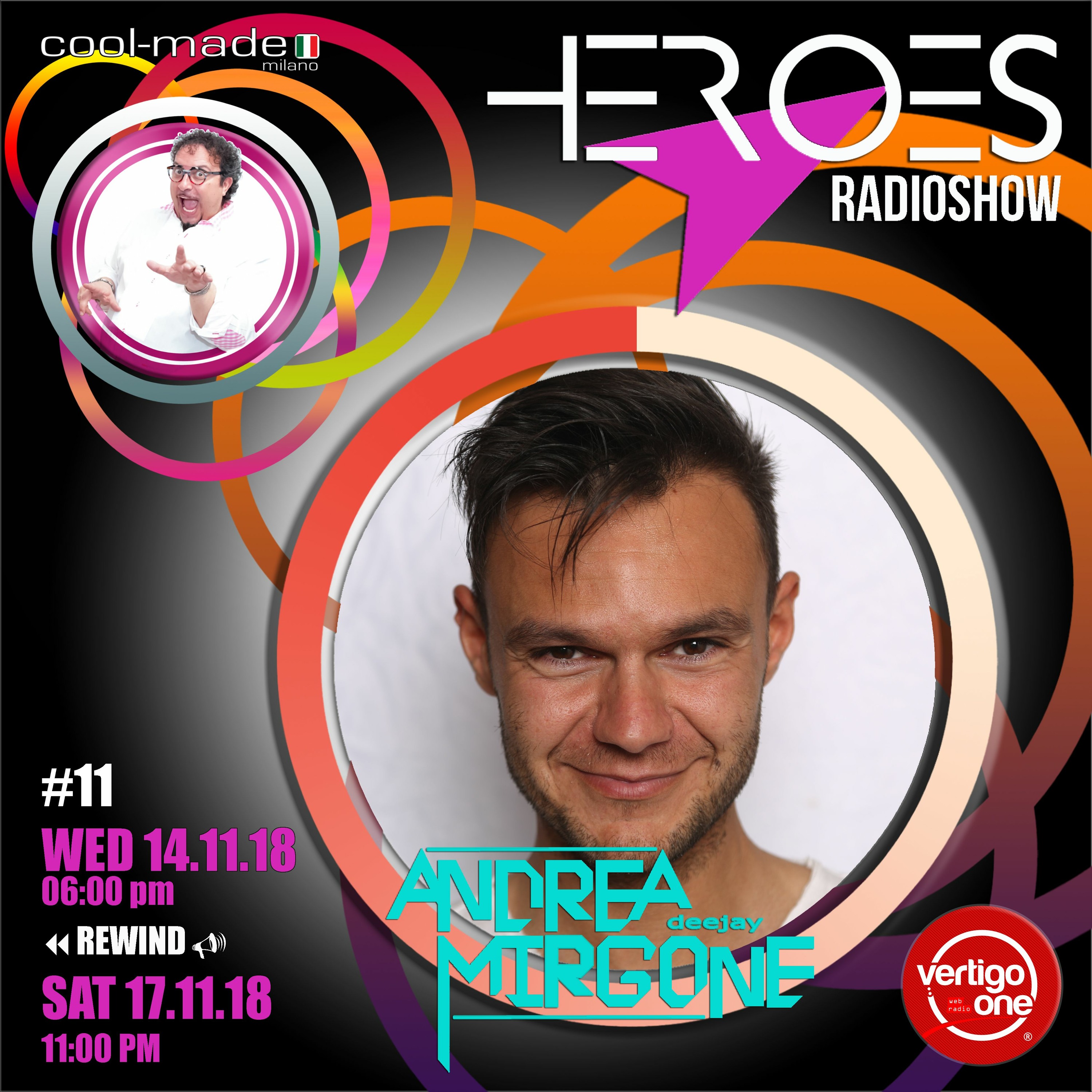 #11/2018-19> HEROES RadioShow - Special Guest ANDREA MIRGONE episode artwork