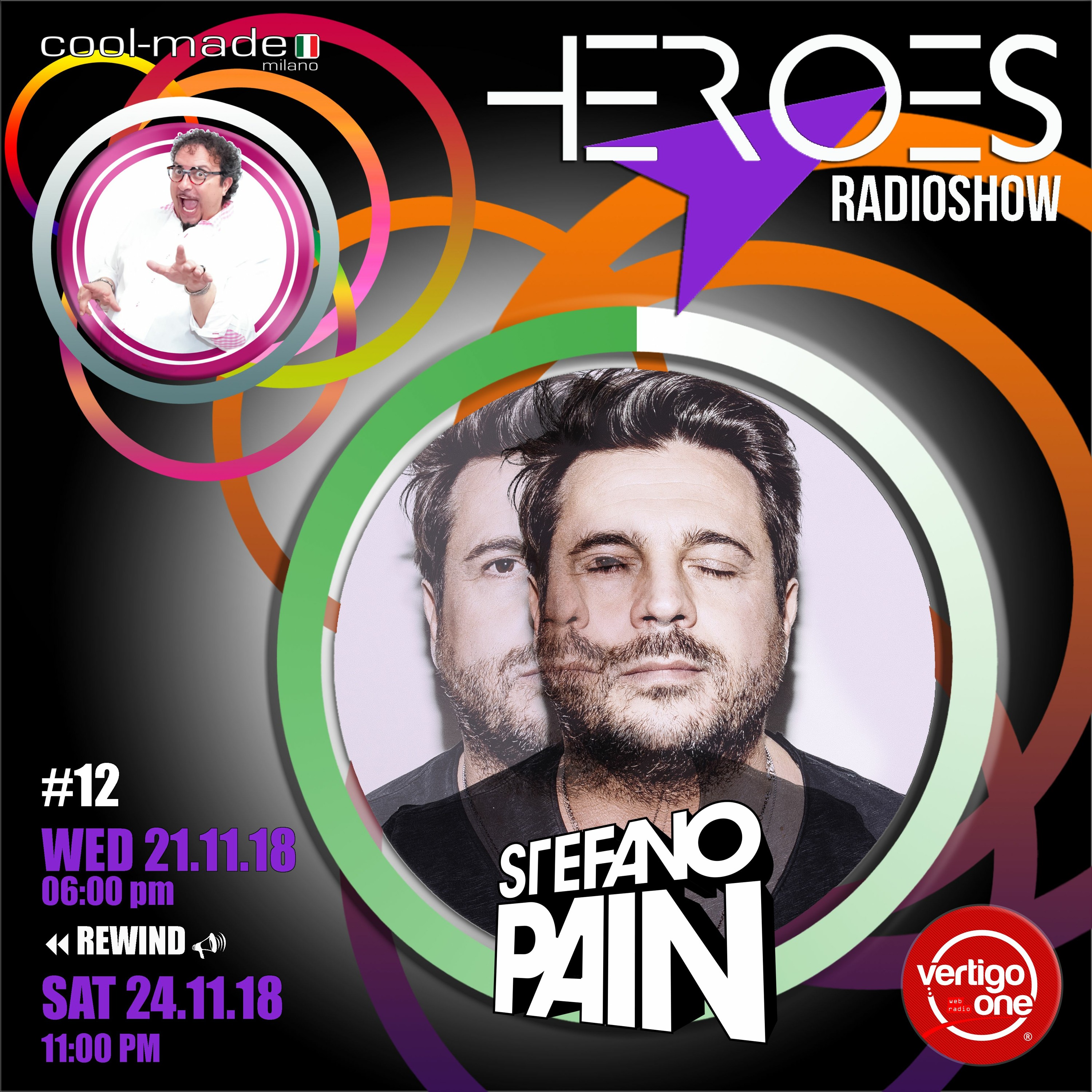 #12/2018-19> HEROES RadioShow - Special Guest STEFANO PAIN episode artwork