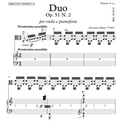 Duo Op. 51 No. 2, for viola and piano