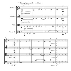 3rd movement from "Quartetto n.7", Op. 39, for string quartet