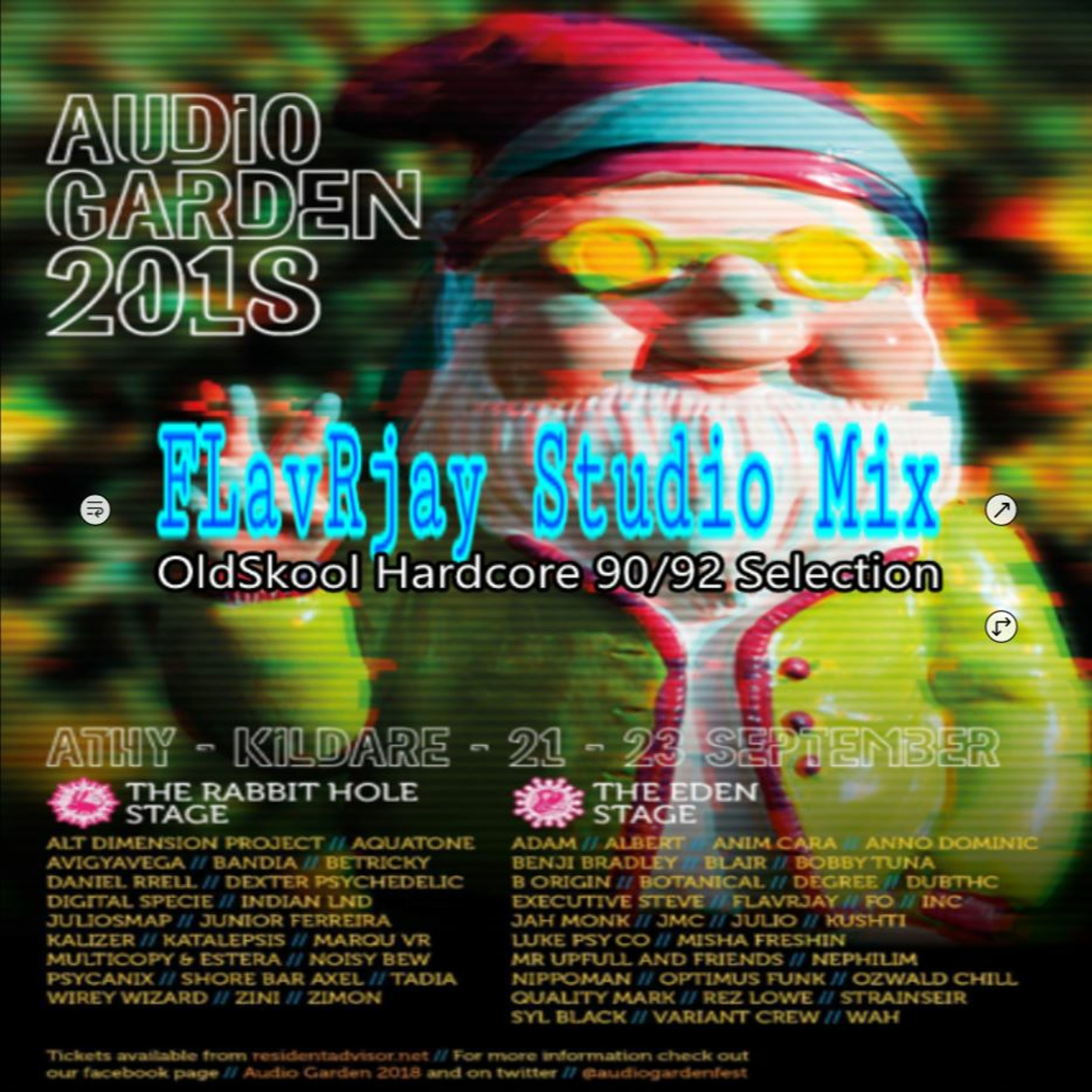 Audio Garden 2018. Studio Mix of my OldSkool Hardcore 90/92 vinyl set episode artwork