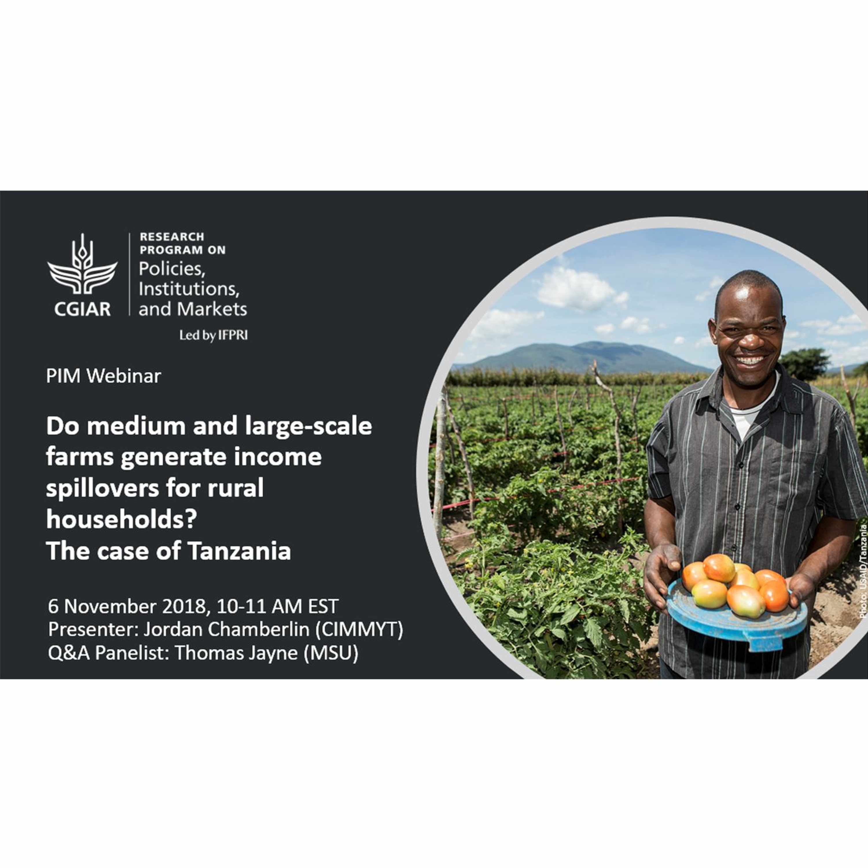 PIM Webinar Series: Do medium & large-scale farms generate income spillovers...- 11/6/2018 episode artwork