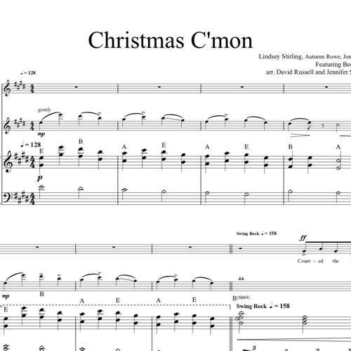 Christmas C Mon Piano Accompaniment Sample By Lindsey Stirling Sheet Music