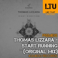 Premiere: Thomas Lizzara - Start Running (Original Mix) | Kuukou Records