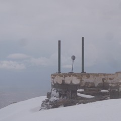 Wind singing in an old tube on the top of the mountain Chacaltaya