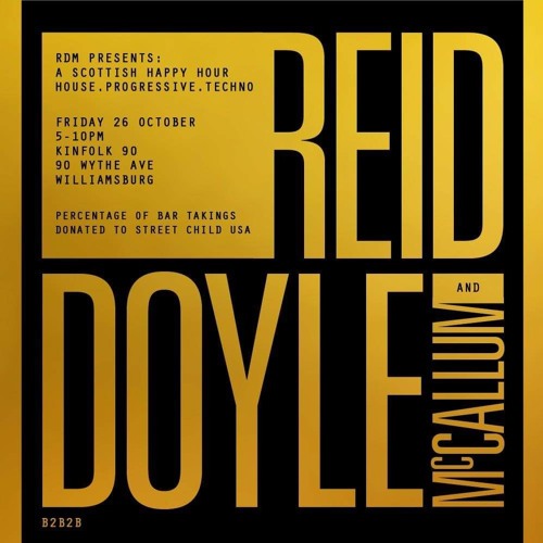 Reid-Doyle-McCallum B2B2B Live from Kinfolk,Wythe Av, Brooklyn,26/10/18 Part one