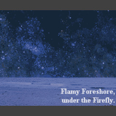 夜の浜辺の送り火を（Flamy Foreshore, under the Firefly.）