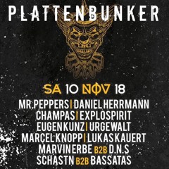 Champas @ PLATTENBUNKER presents "Die 5te Endzeit" // 10.11.2018 // Elektroküche Köln