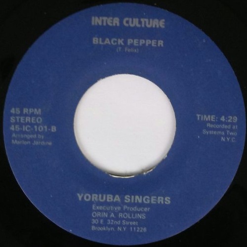 Yoruba Singers - Black Pepper(Disco Tech Rework)