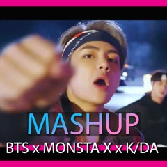 SHOOT OUT x MIC DROP x POP/STAR - BTS/MONSTA X/K/DA(KPOP MASHUP) by ThaMonkeySquad