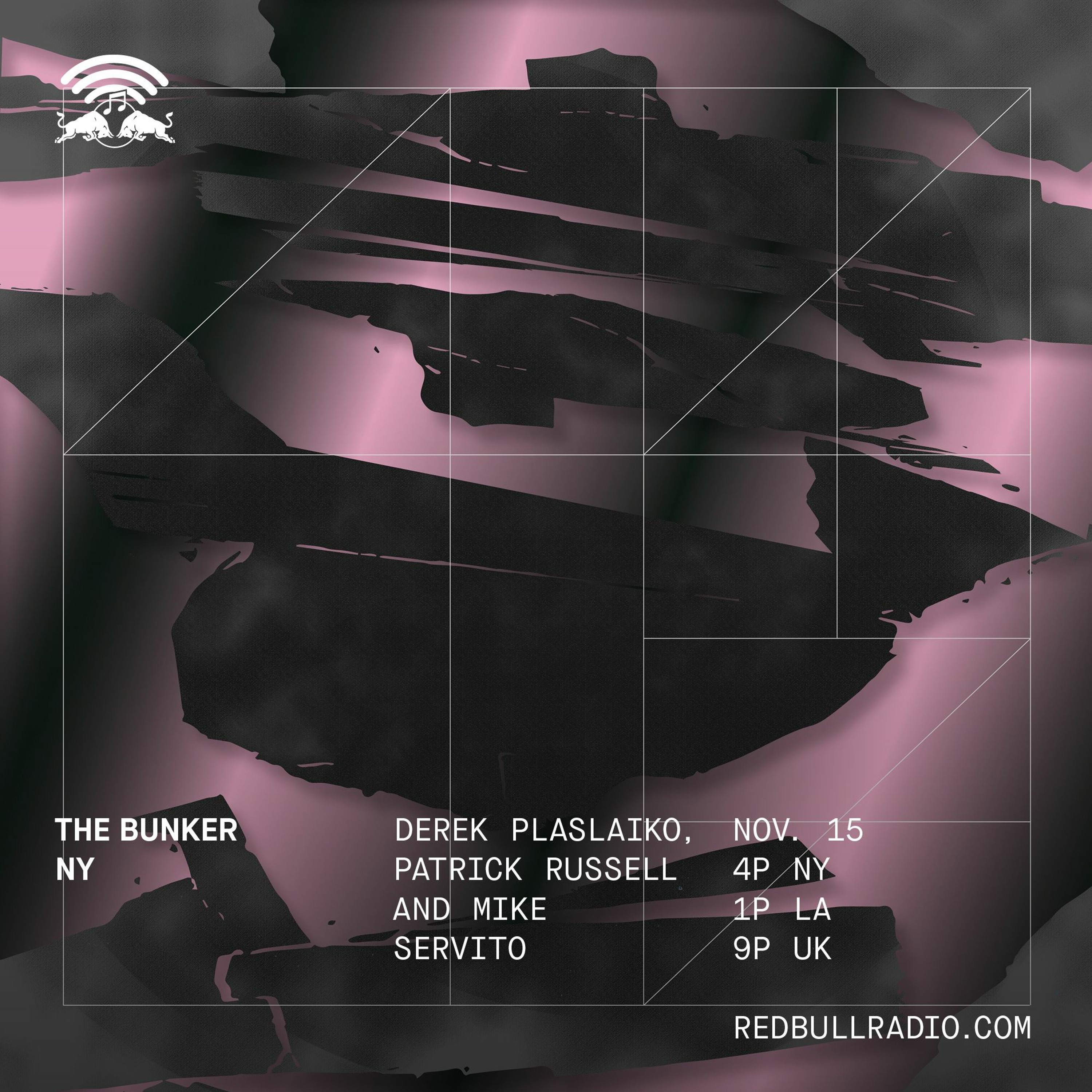 The Bunker on Red Bull Radio: Episode 100 - Plaslaiko, Russell, Servito 11/15/2018 episode artwork