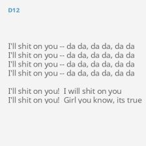 Eminem D12 - Shit On You FullRemix