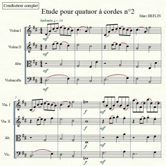Etude pour quatuor à cordes n°2