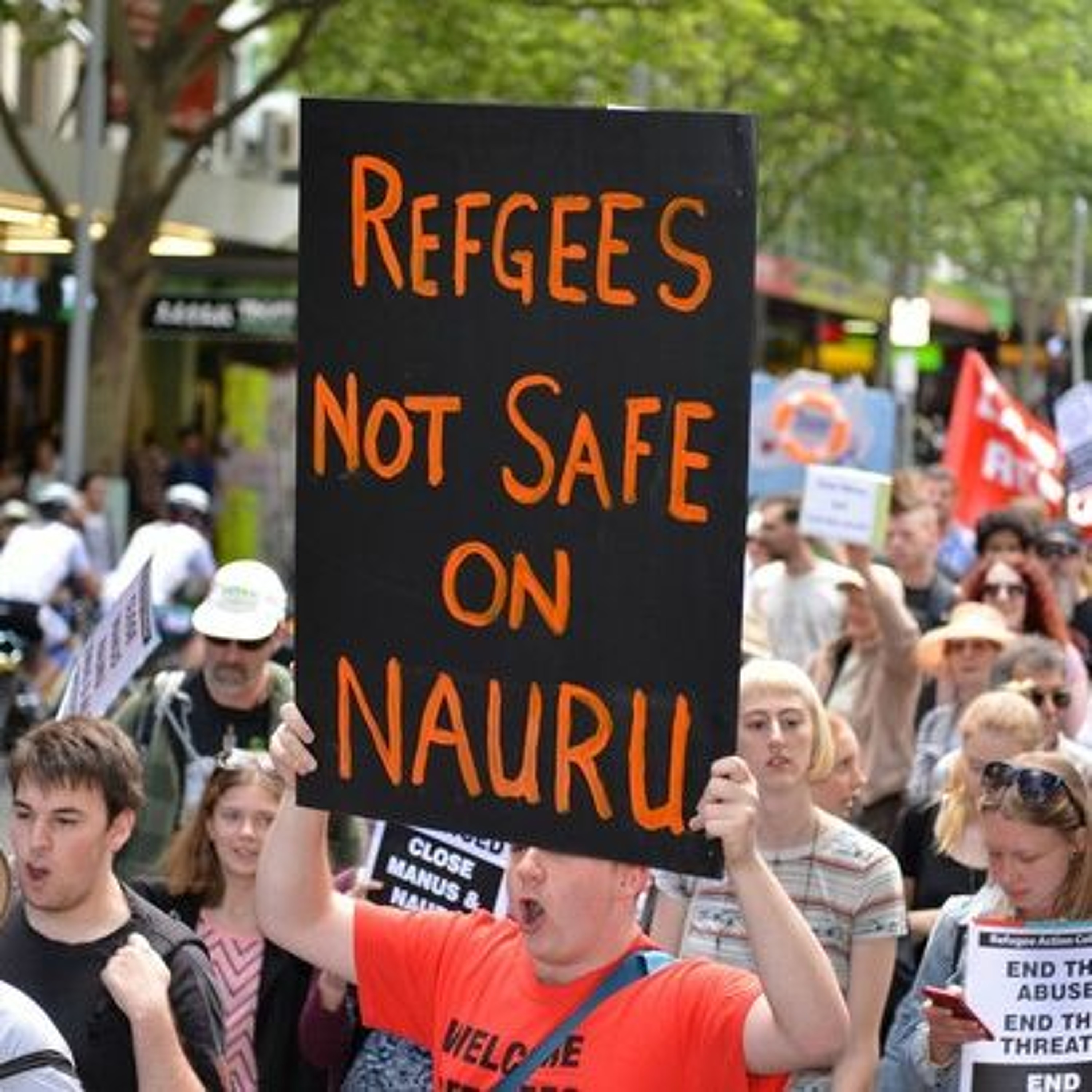 Lucy Honan: teachers walk off for refugees