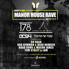 TOM STALEY & LAM - Live @ High-Fi 004: MANOR HOUSE RAVE Feat. T78