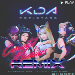 K/DA - POP/STARS (Corrupted Machines Remix) | Synthwave 80s