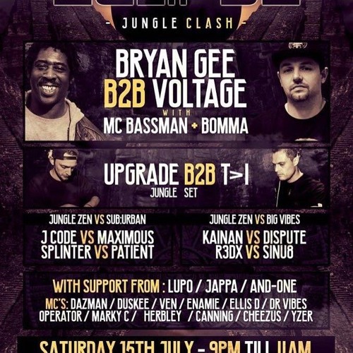 BRYAN GEE AND BOOMA MC AT JUNGLE CLASH - LONDON  - JULY 2017