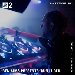 BEN SIMS Pres RUN IT RED 46. Nov 2018
