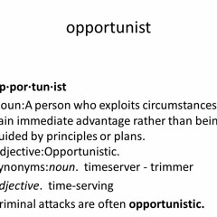 Opportunist