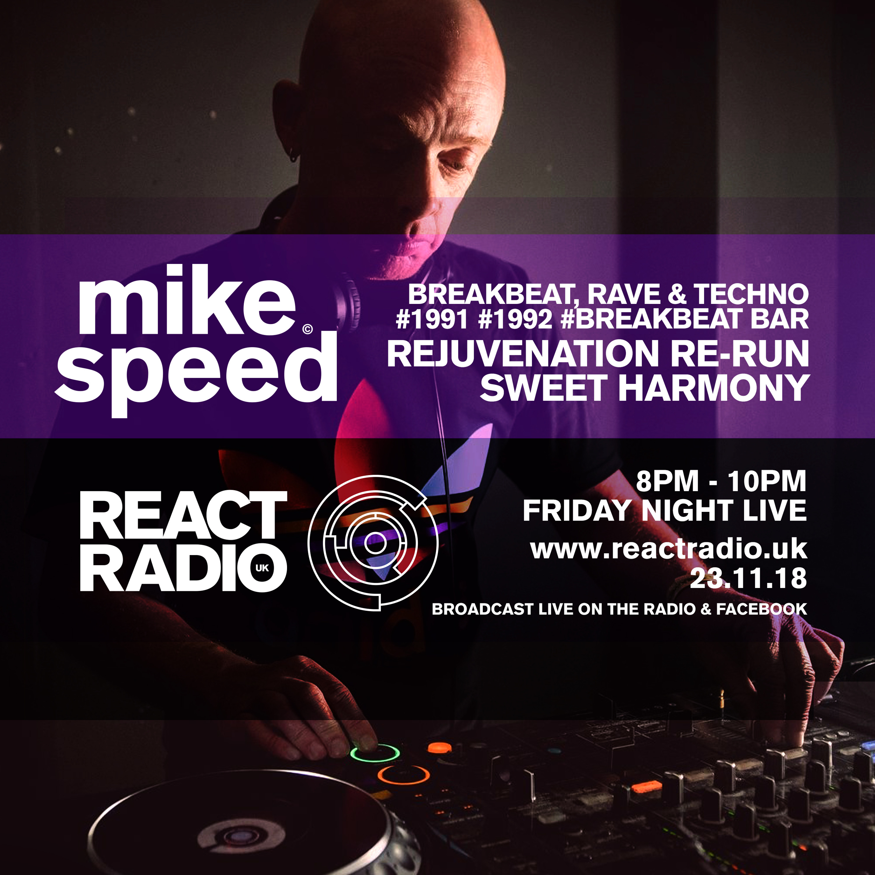 Mike Speed | React Radio UK Show | www.reactradio.uk | Underground & Oldskool Beats