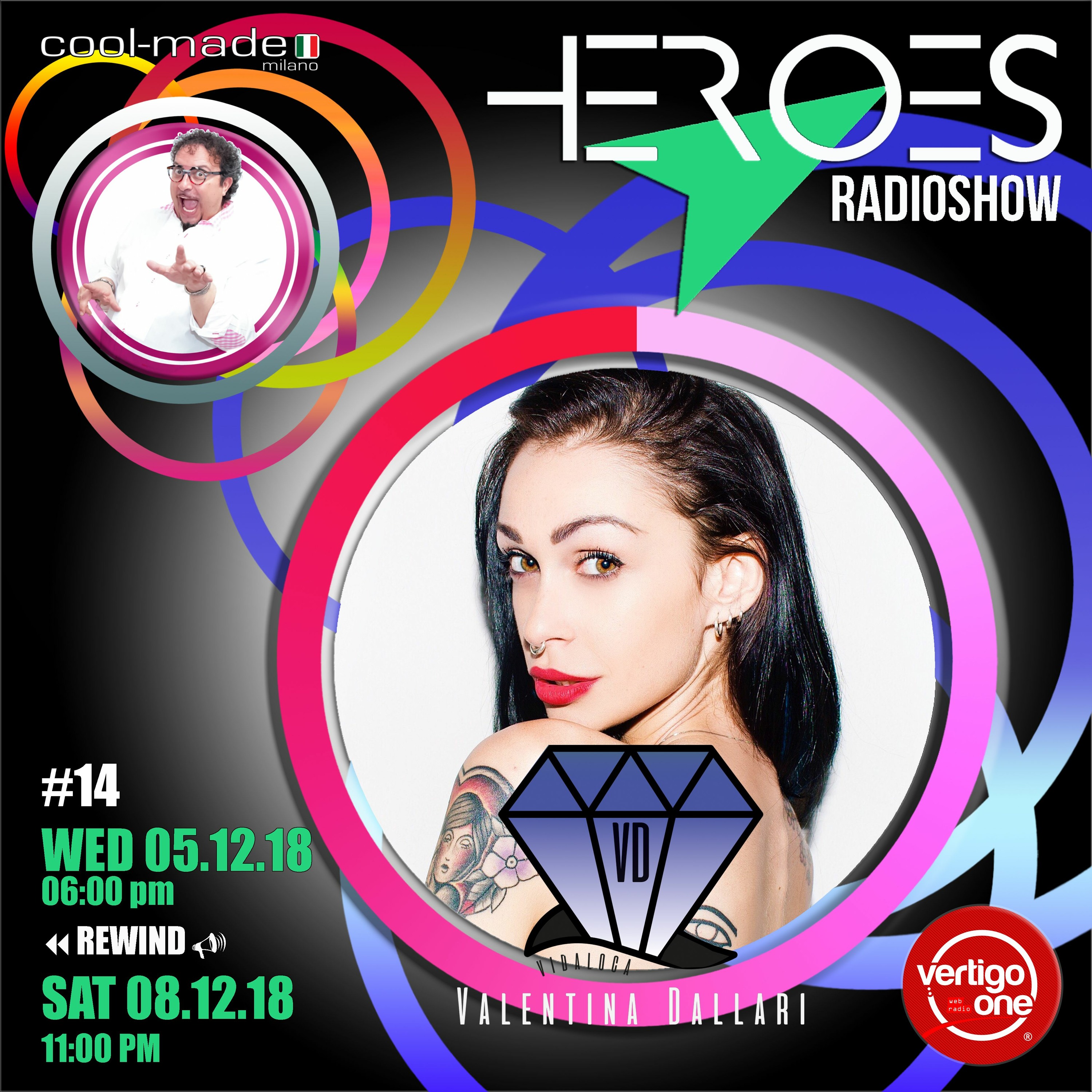#14/2018-19> HEROES RadioShow - Special Guest VALENTINA DALLARI episode artwork