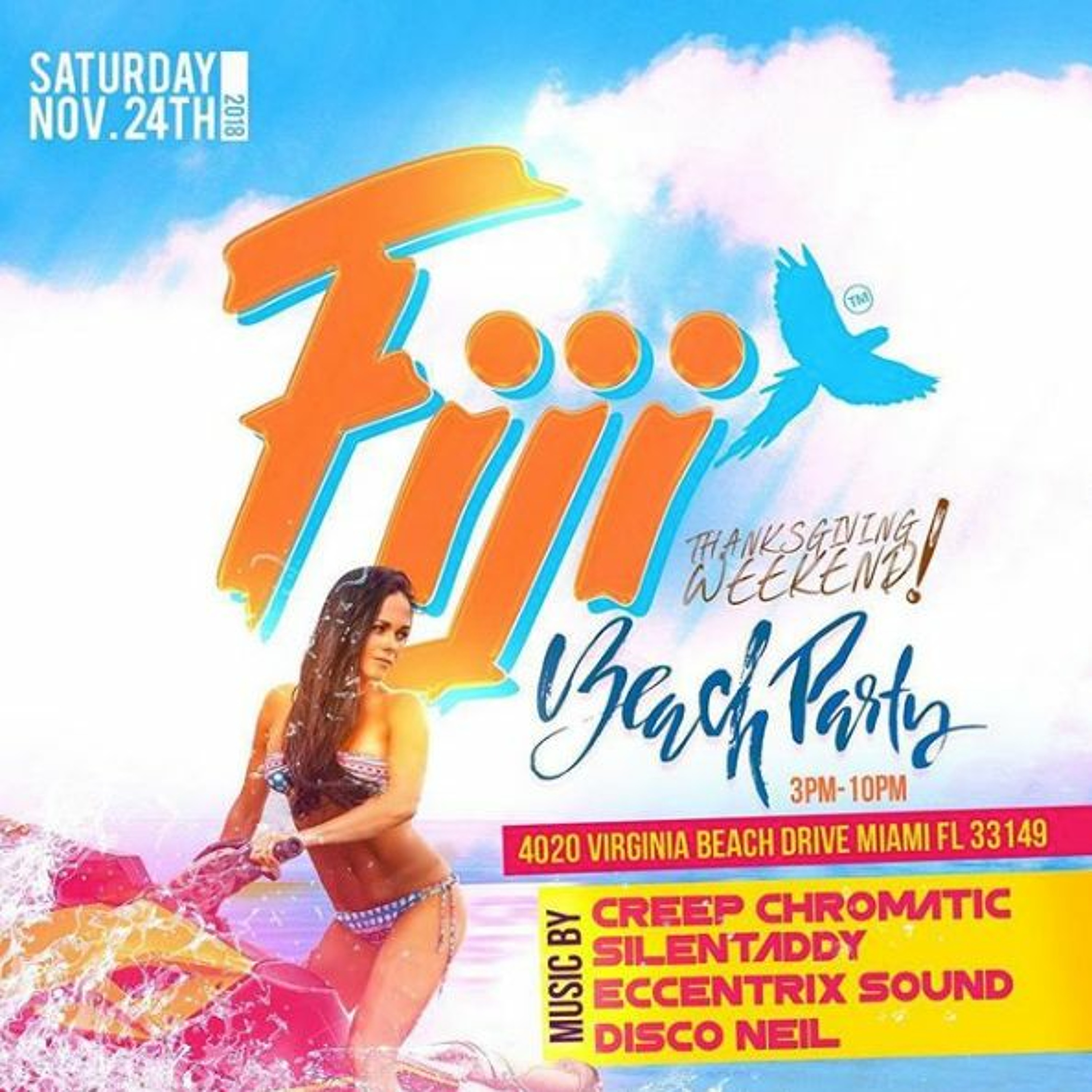 Eccentrix Sound + Willy Chin + Silent Addy + Chromatic @ Fiji Miami 11/24/18 (LIVE AUDIO) episode artwork