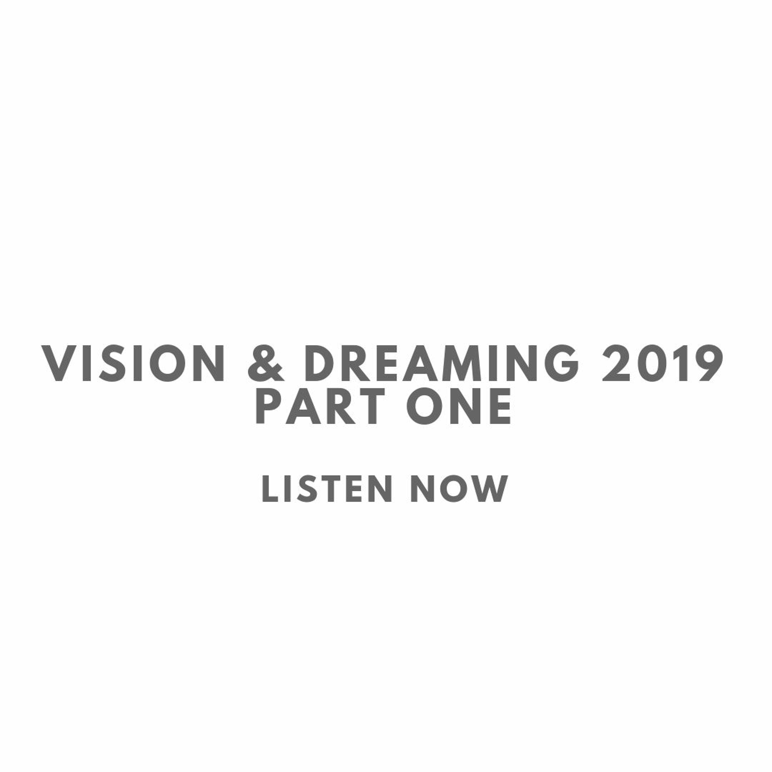 Vision & Dreaming 2019 Pt. 1 // 25.11.18
