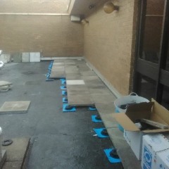 Waterproofing Under Decking Using Adjustable Pavers (Melbourne)