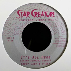 Saucy Lady - It's All Here (Shiro Schwarz Remix)(Star Creature - out now Vinyl 7" and digital)
