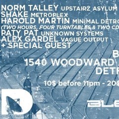 Paty Pat @ Minimal Detroit`s Relay 26.05.2016.illegal Mix.